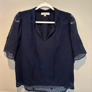 Women's Loft Short Sleeve Top - Sheet short sleeves Navy Blue Size Mediu…
